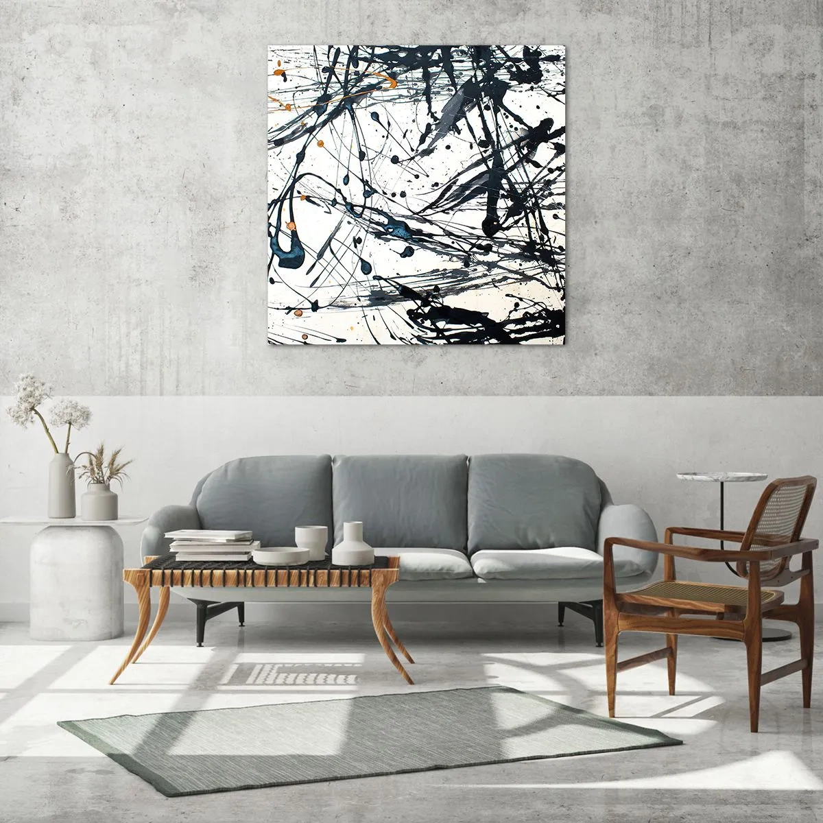 Glass picture - With or Without Meaning? - 30x30 cm