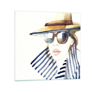 Glass picture - Welcome to Florida! - 70x70 cm