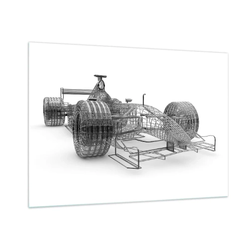 Glass picture - Ideal Construction -How Speed Works - 100x70 cm
