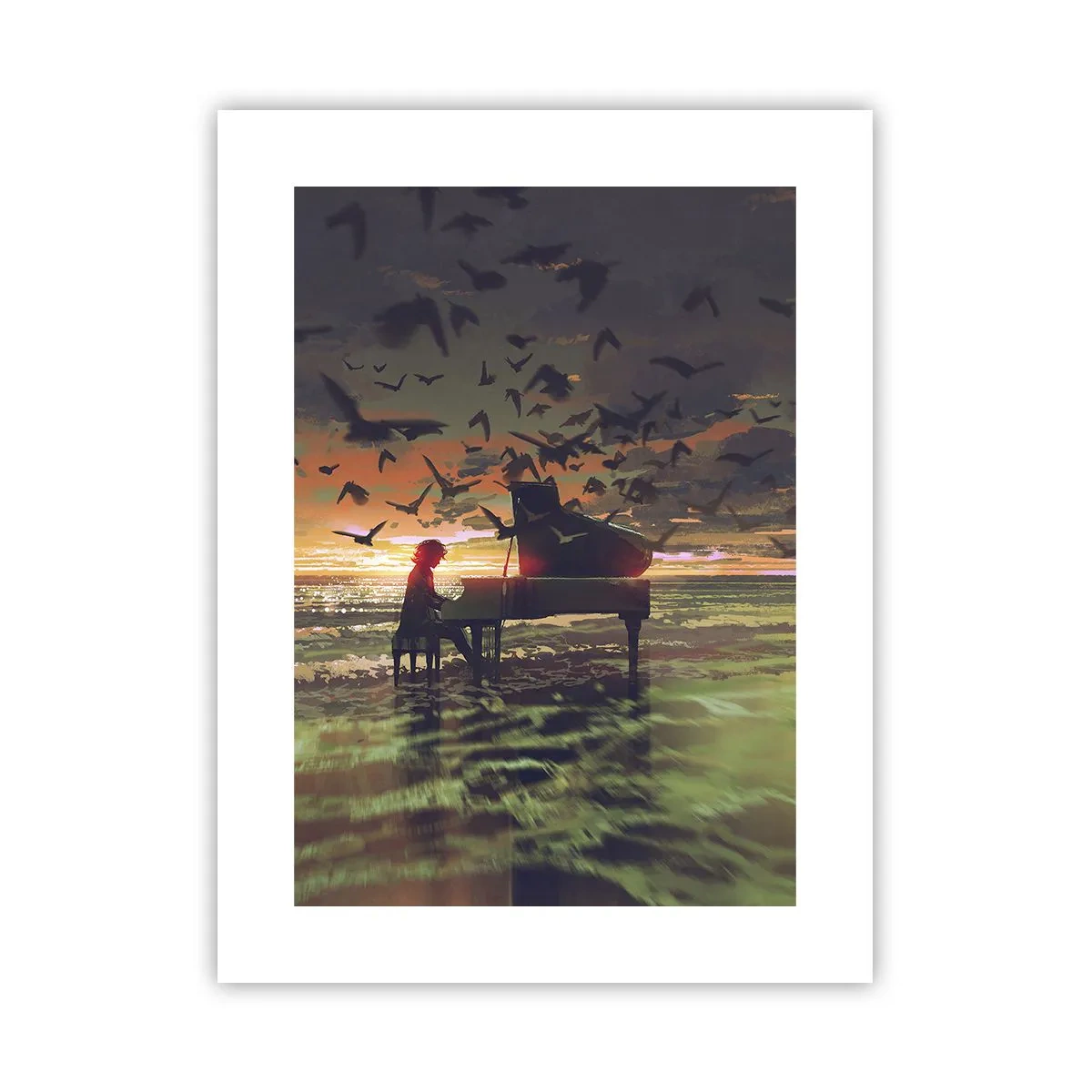 Poster - Concert for Piano and Waves - 30x40 cm