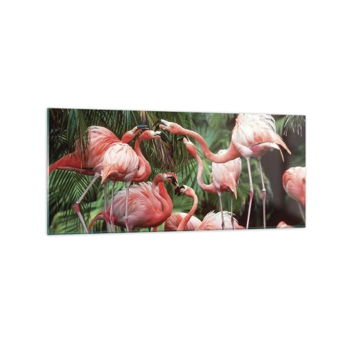 Glass picture - Afternoon Gossip - 120x50 cm