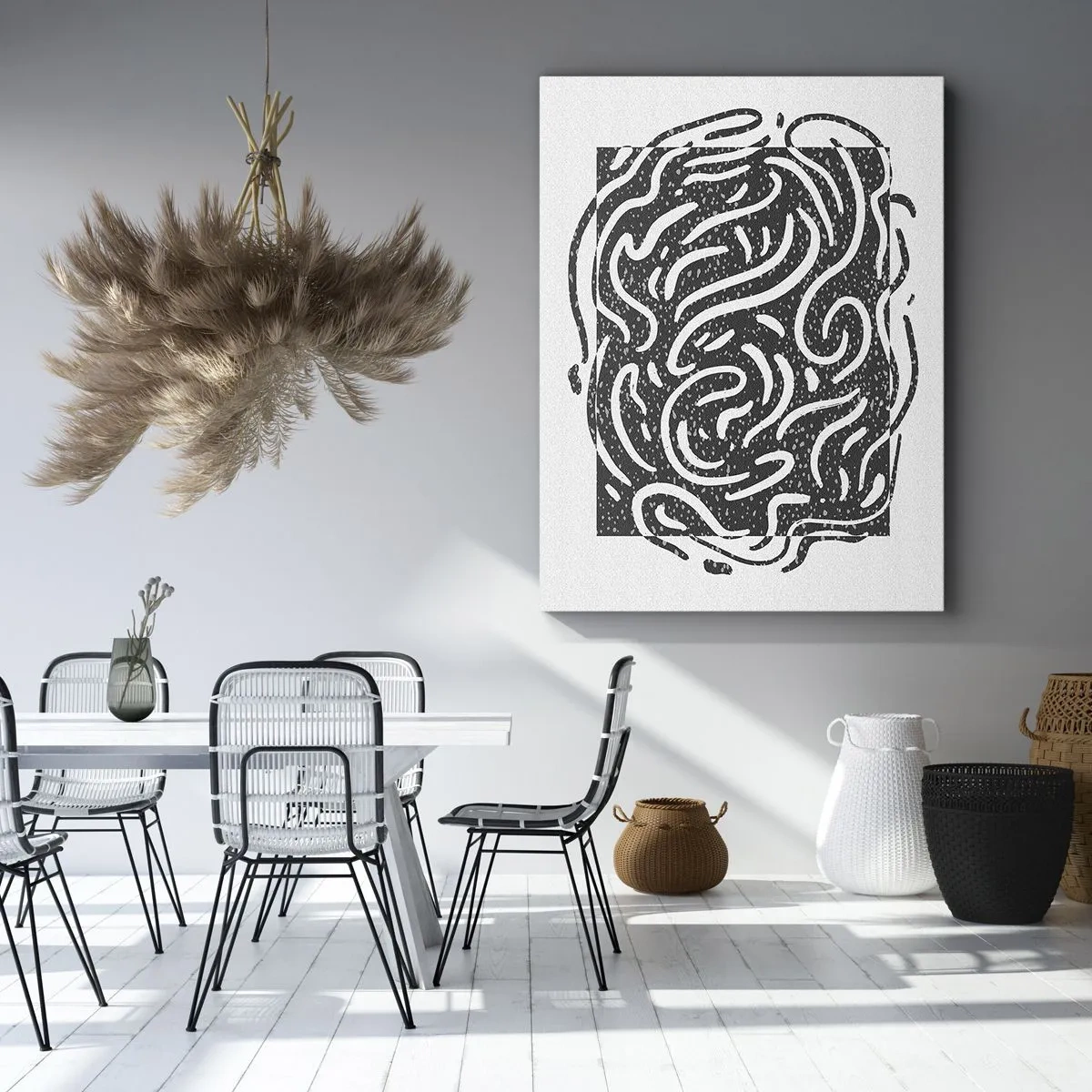 Canvas picture - Abstract: Dance of Joy - 45x80 cm