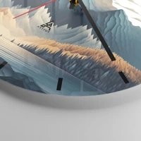 Clock face with lines