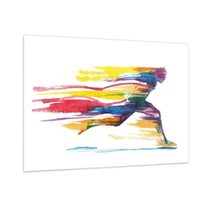 Glass picture - Run across Rainbow - 100x70 cm