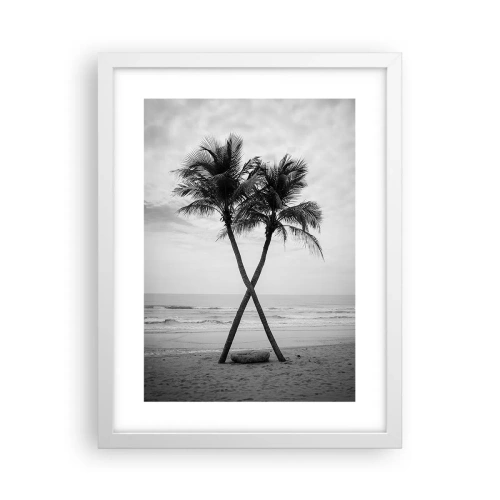 Poster in white frmae - Tender Presence - 30x40 cm