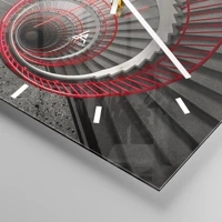 Clock face with lines