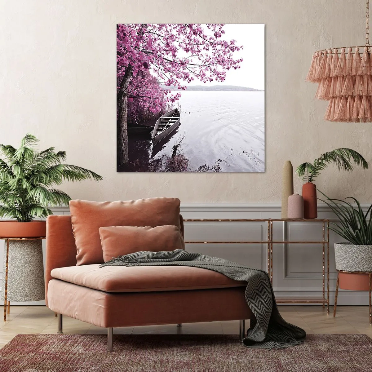 Canvas picture - In Pink Silence - 30x30 cm
