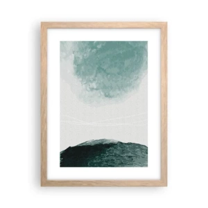 Poster in light oak frame - Encounter With Fog - 30x40 cm