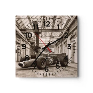 Wall clock - Clock on glass - Rest of the Winner - 40x40 cm