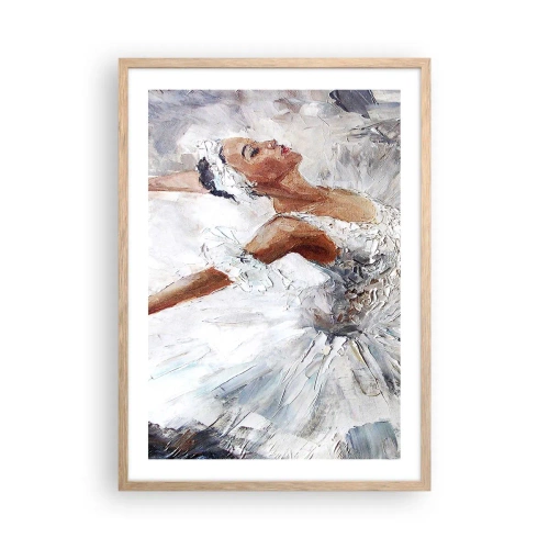 Poster in light oak frame - Delicate and Light As a Tulle - 50x70 cm