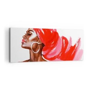 Canvas picture - Ebony Beauty - 100x40 cm