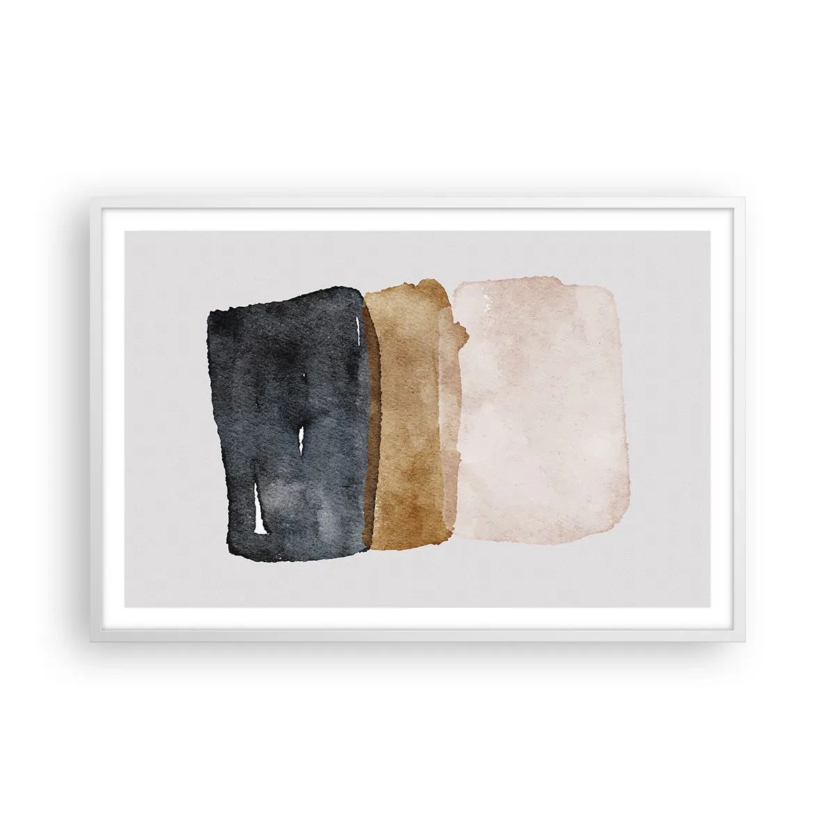 Poster in white frmae - Composition of the Colours of the Soil - 91x61 cm