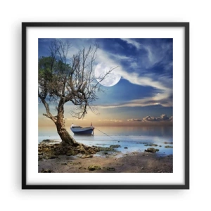 Poster in black frame - Is this the Beginning or the End? - 50x50 cm