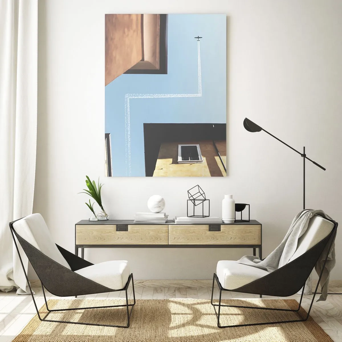 Glass picture - Above City Maze - 70x100 cm