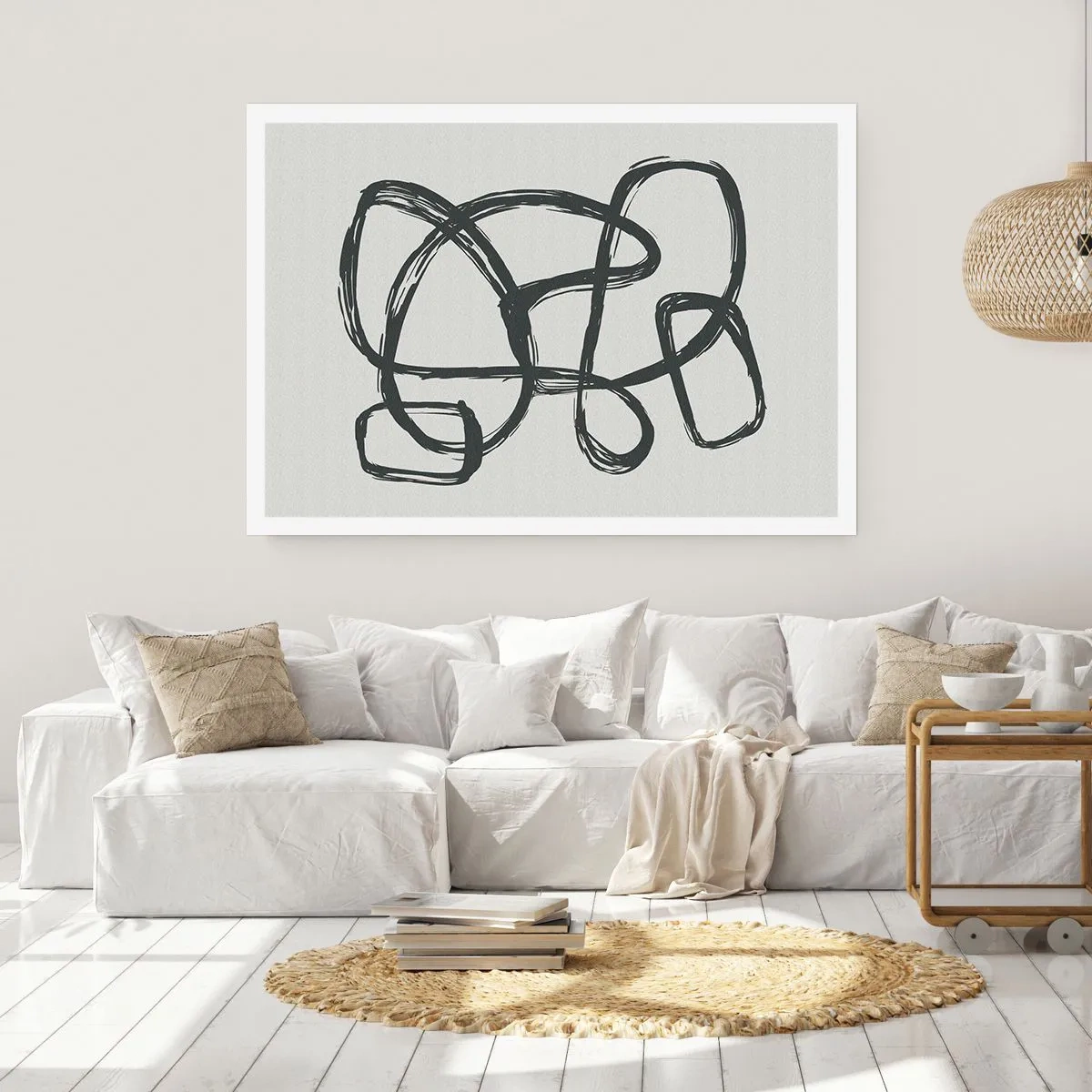 Poster - Abstract in Loops - 91x61 cm