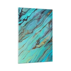Glass picture - Turquoise Tide - 70x100 cm