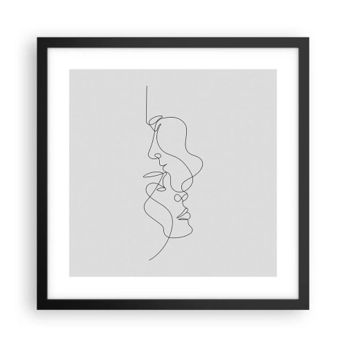 Poster in black frame - Ardour of Desires - 40x40 cm