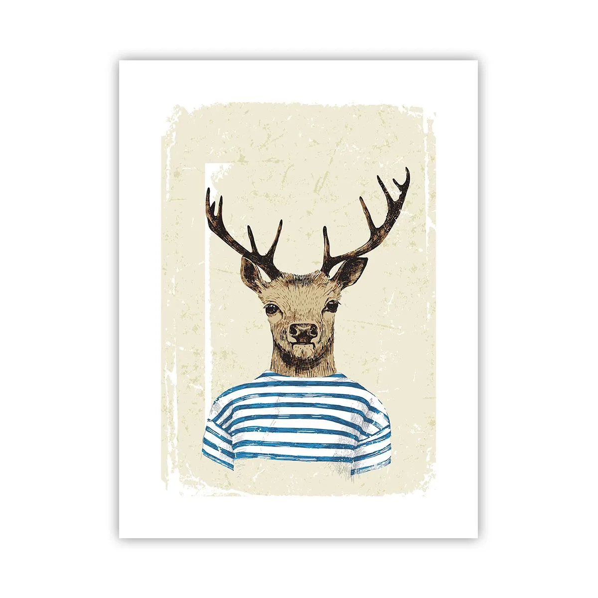 Poster - Becaue I Like Striped T-Shirts - 30x40 cm