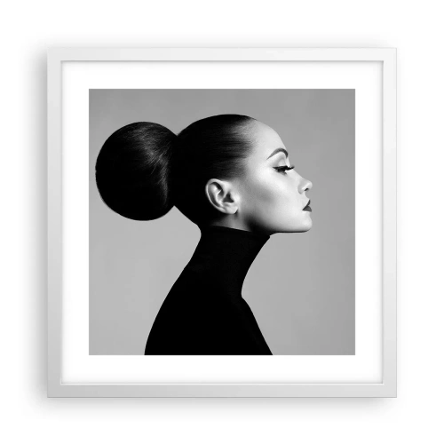 Poster in white frmae - Modern Nefretete - 40x40 cm
