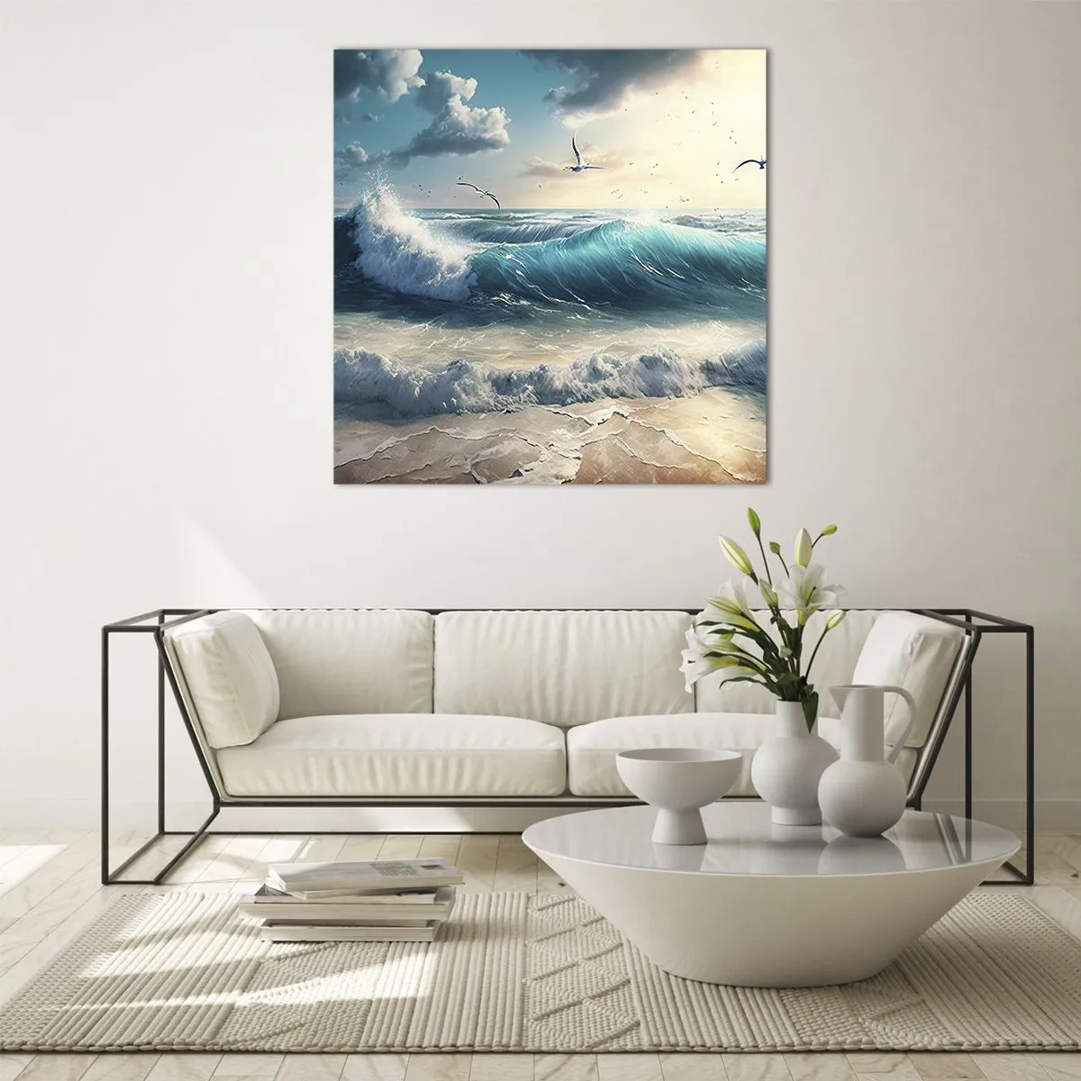 Glass picture - It Hums Especially for You - 30x30 cm