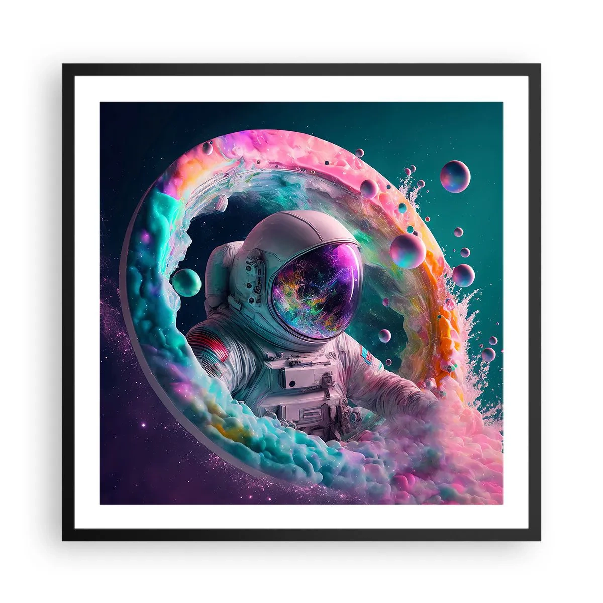 Poster in black frame - Star Gate - 60x60 cm