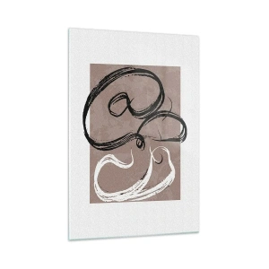 Glass picture - Composition -In Search of Completeness - 70x100 cm