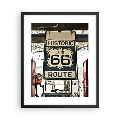 Poster in black frame - American Retro Trip - 40x50 cm
