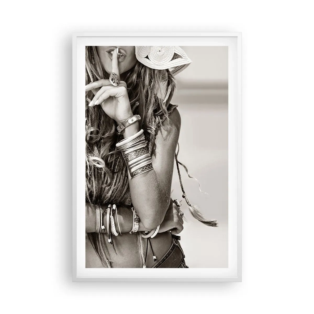 Poster in white frmae - Like a Girl - 61x91 cm