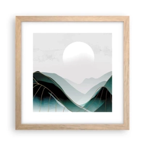 Poster in light oak frame - In Full Majesty - 30x30 cm