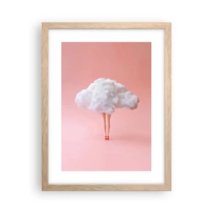 Poster in light oak frame - Sweet Promise - 30x40 cm