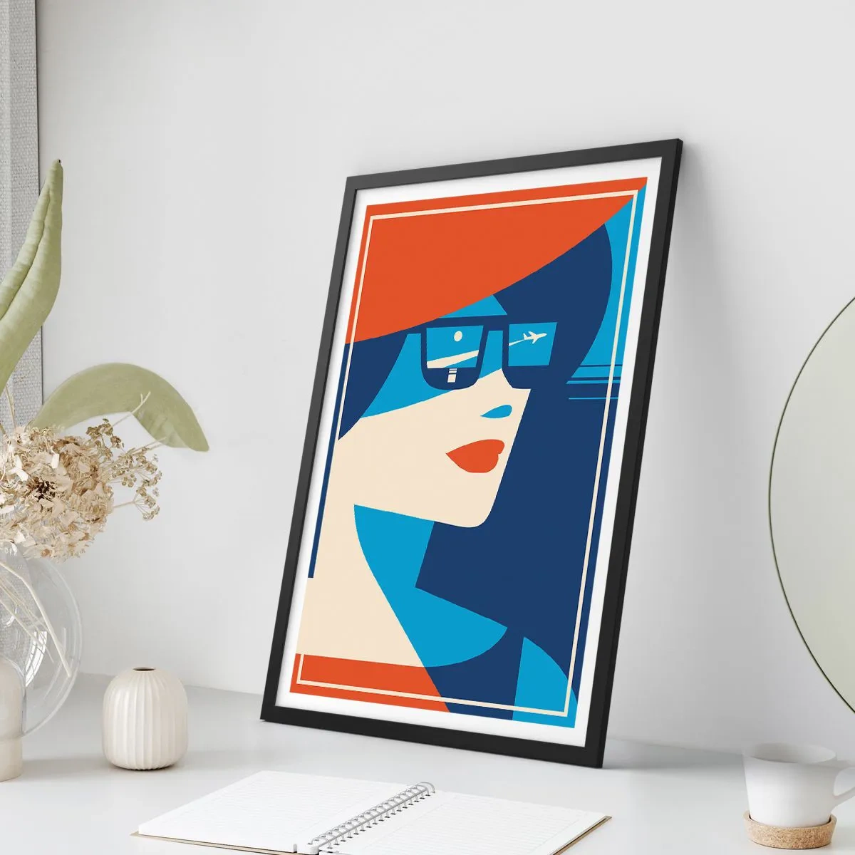 Poster in black frame - Holiday Travel - 61x91 cm