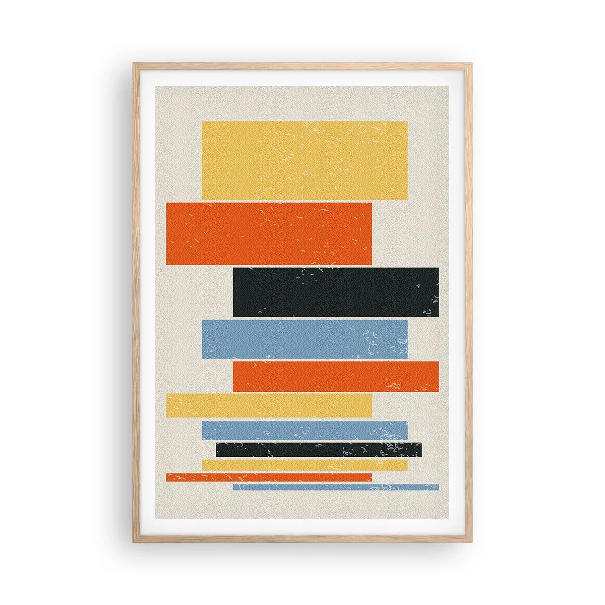 Poster in light oak frame - Notation of Music - 70x100 cm