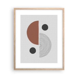 Poster in light oak frame - Perfection of a Wheel - 40x50 cm