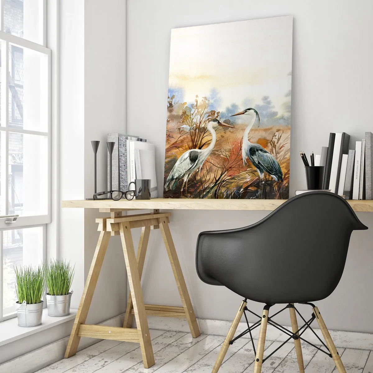 Glass picture - Where to in Autumn? - 80x120 cm