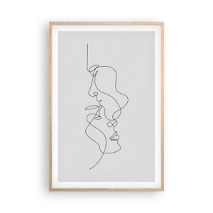 Poster in light oak frame - Ardour of Desires - 61x91 cm
