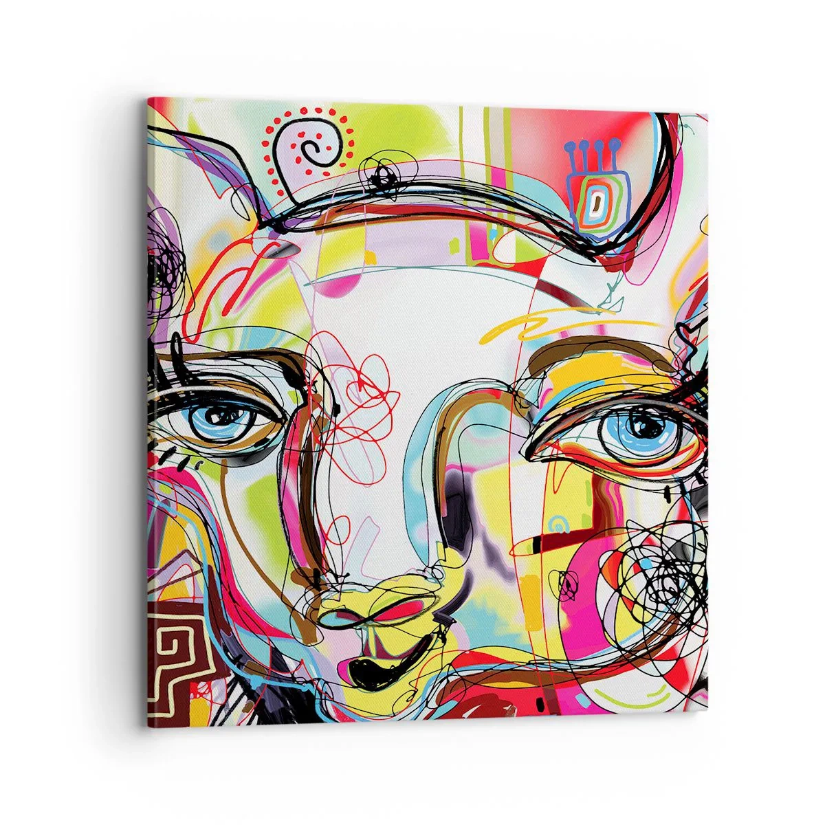 Canvas picture - Pretty Mama Cat - 70x70 cm