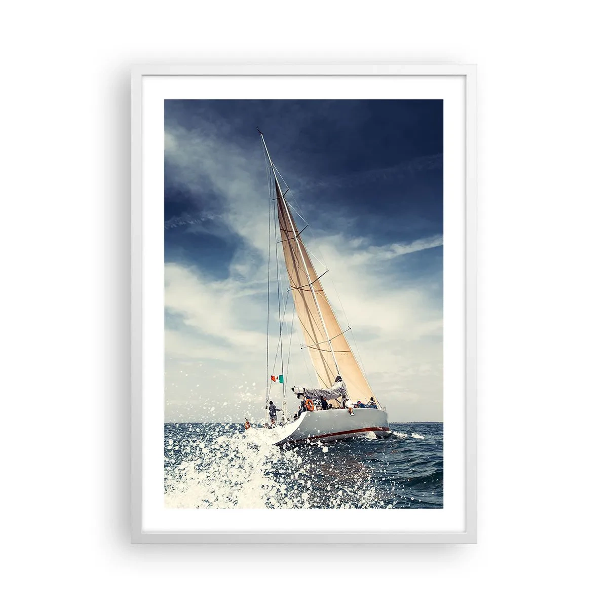 Poster in white frmae - They Won't Catch Us - 50x70 cm