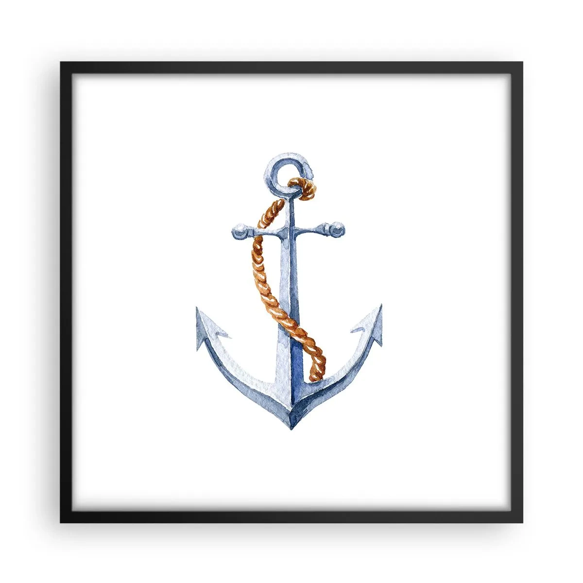 Poster in black frame - Ahoy Adventure! - 50x50 cm