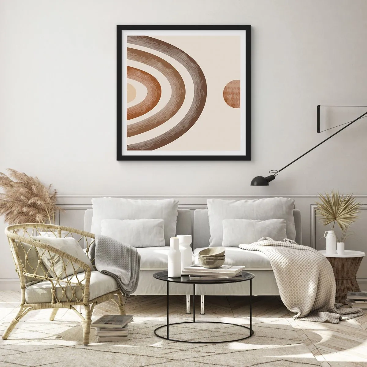 Poster in black frame - In a Distant Galaxy - 40x40 cm