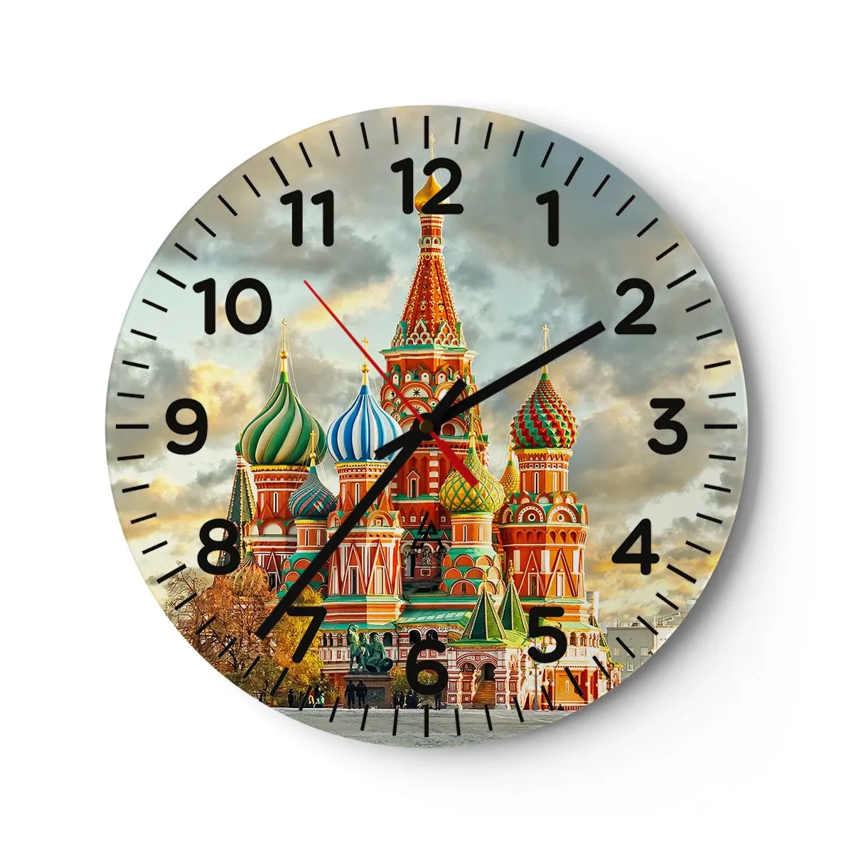Wall clock - Clock on glass - Even Disney Did Not Imagine This - 30x30 cm