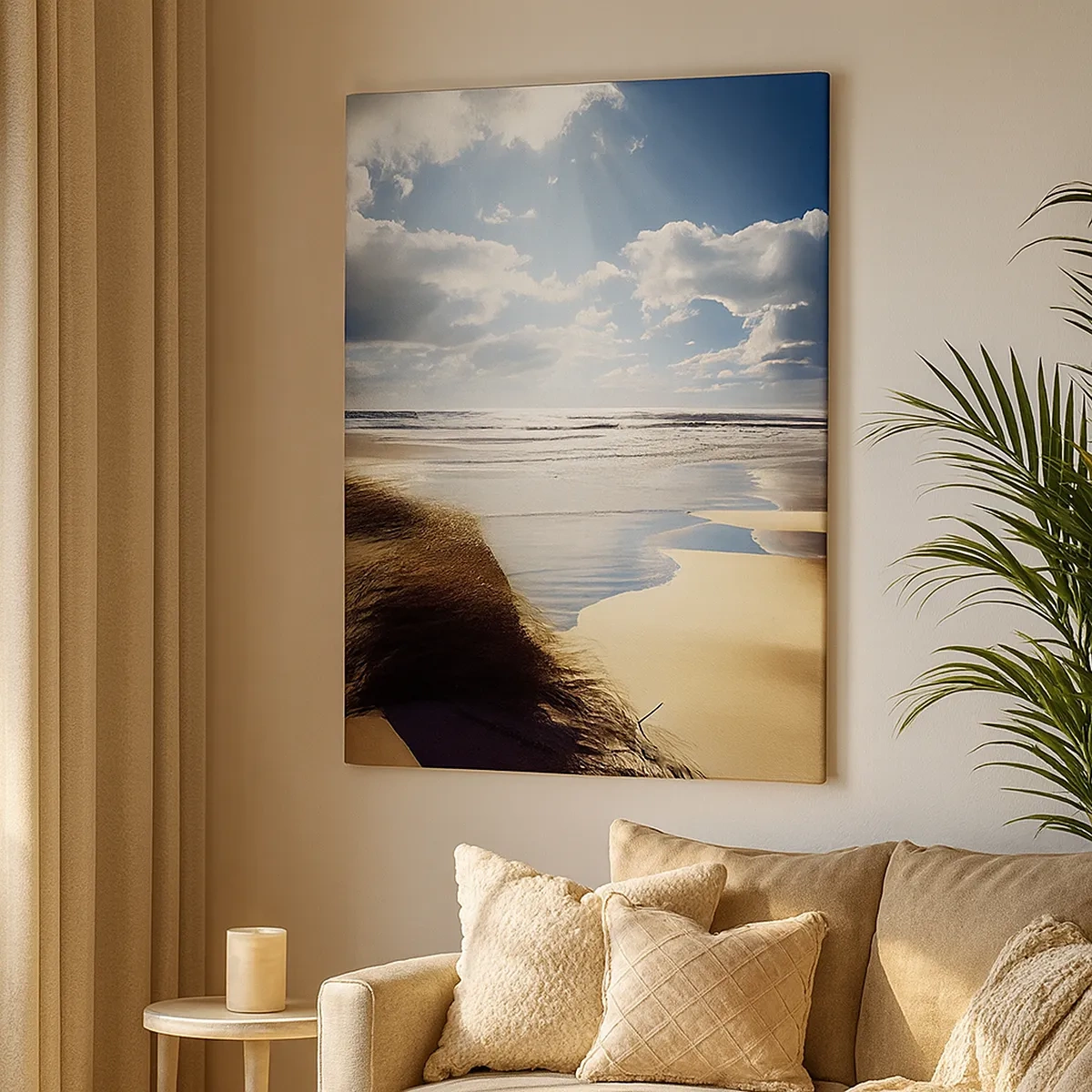 Canvas picture - Beach, Wild Beach - 50x70 cm