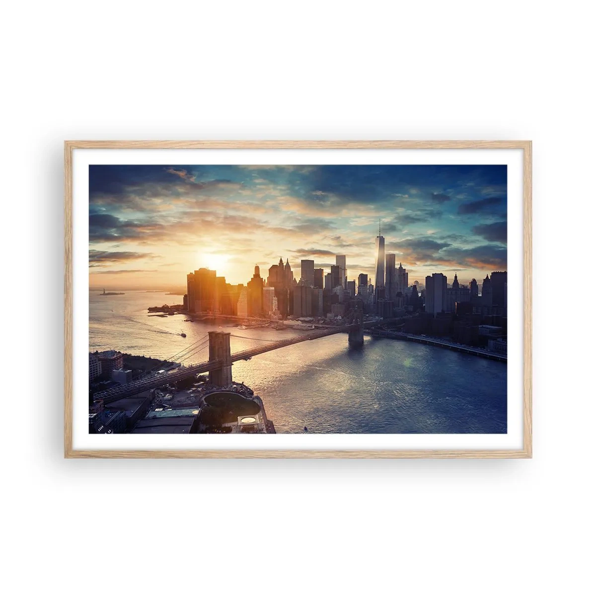 Poster in light oak frame - Monument to the Culture of the West - 91x61 cm