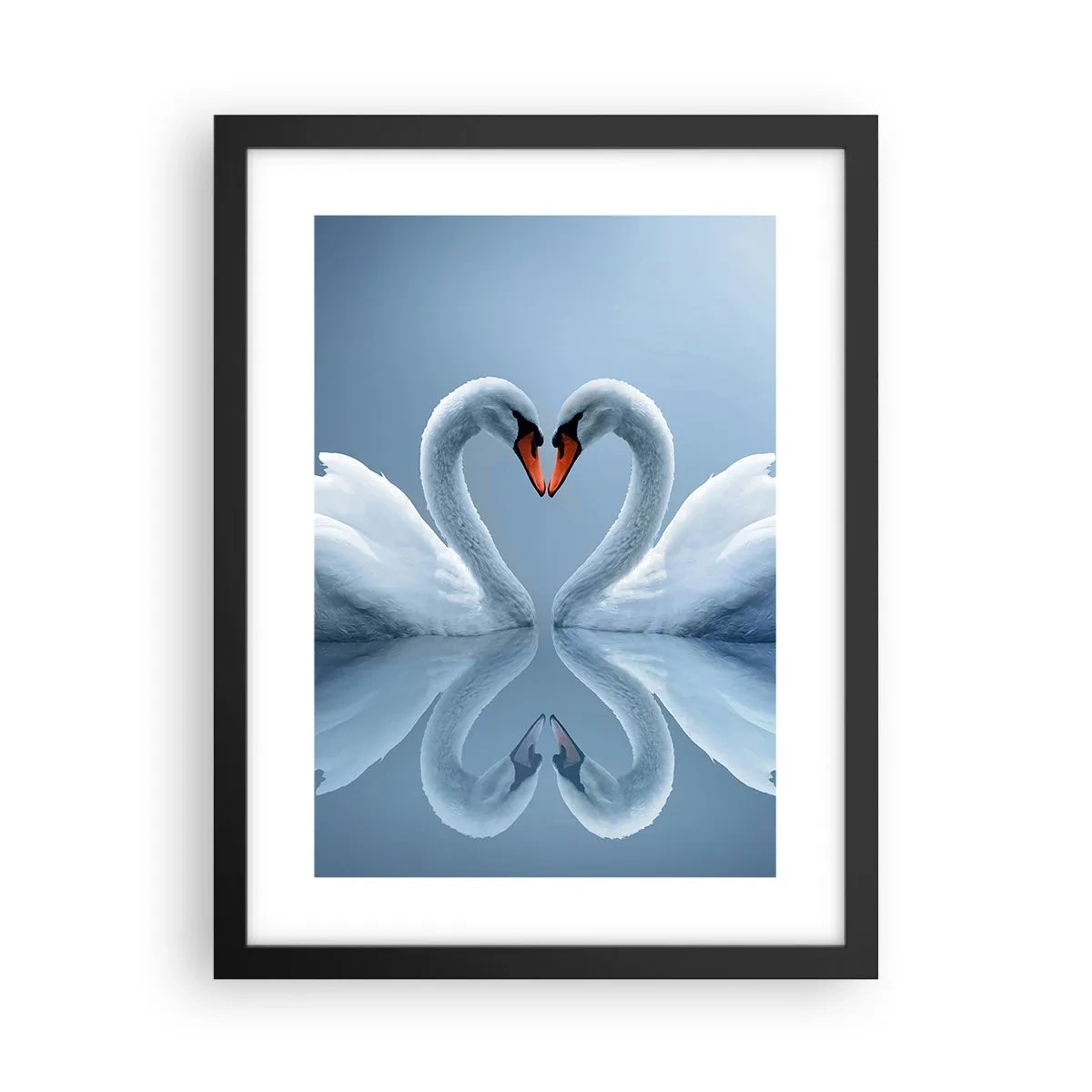Poster in black frame - Time for Love - 30x40 cm