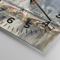 Clock face with numbers