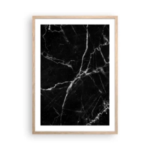 Poster in light oak frame - The Secret Life of a Stone - 50x70 cm