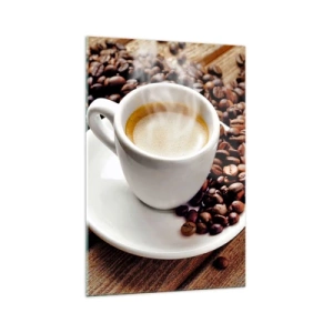 Glass picture - Coffee Is Served - 70x100 cm