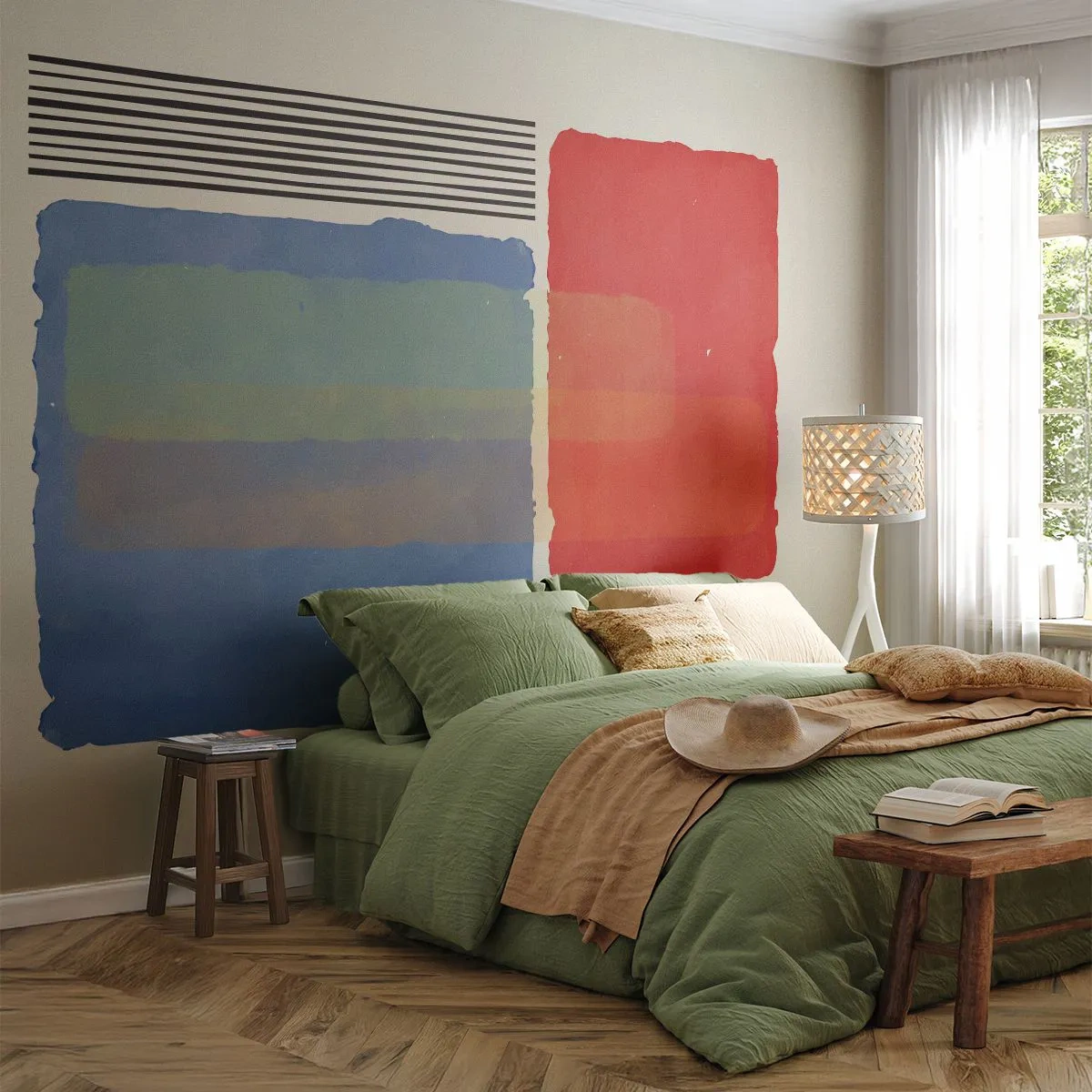 Self-Adhesive Photo Wallpaper Deluxe Sticker - Spirit and Letter of Geometry - Abstraction, Piece, Modern Art. - 250x175 cm