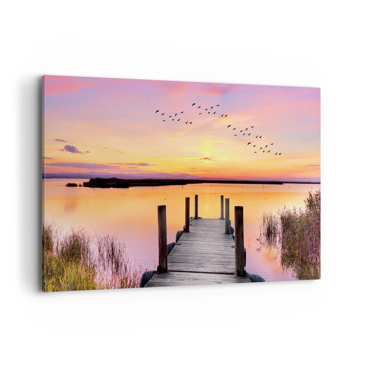 Canvas picture - Violet Quiet Dawn - 120x80 cm