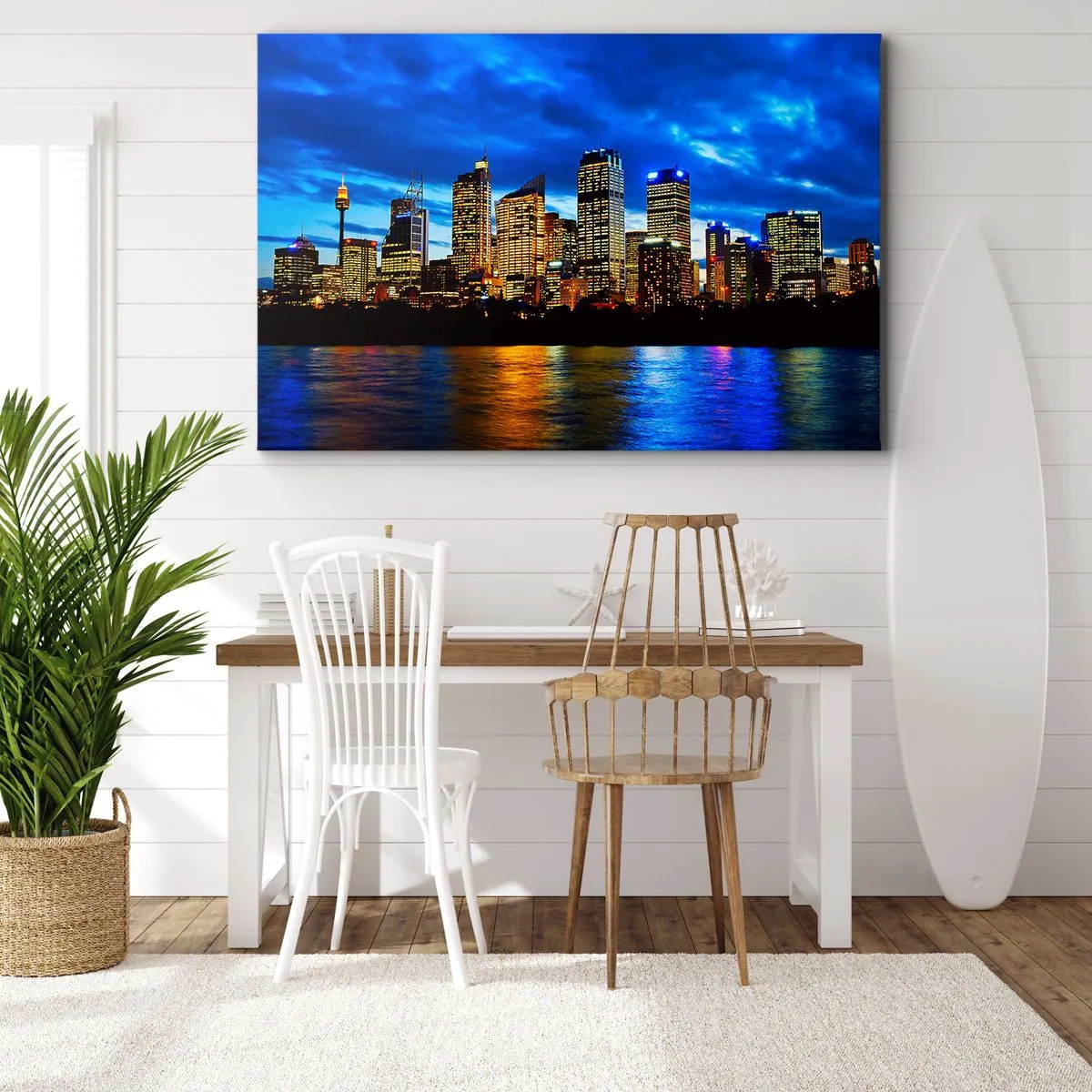 Canvas picture - Night of Lights and Colours - 100x70 cm