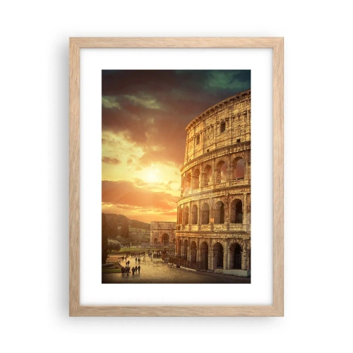 Poster in light oak frame - Colossal Impression - 30x40 cm